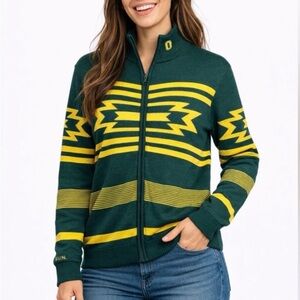 University of Oregon Zip-Up Sweater Jacket M